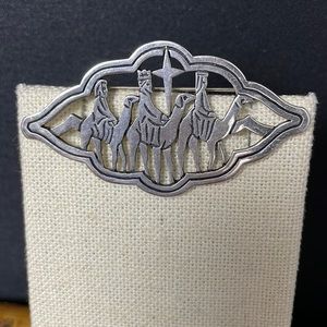James Avery Sterling Retired Three Wiseman Brooch